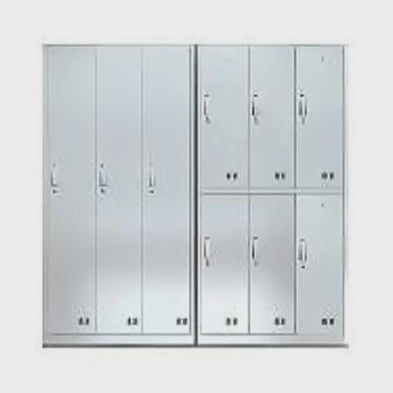 سلسلة خزانة / خزانة الأحذية من الفولاذ المقاوم للصدأ للمستشفى