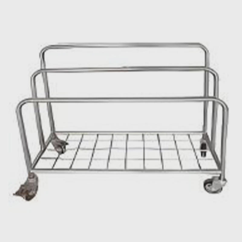 عربة توزيع الورق من الفولاذ المقاوم للصدأ