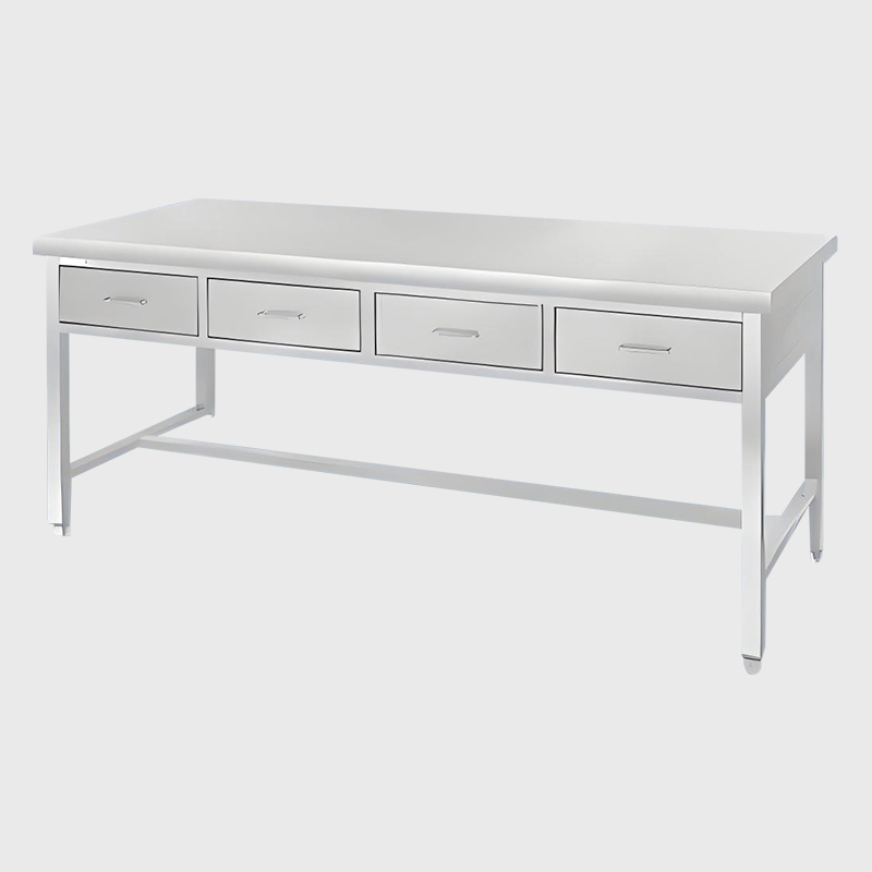 طاولة عمل المستشفى CSSD المصنوعة من الفولاذ المقاوم للصدأ